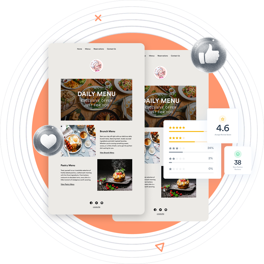 Beambox graphic showing AI Email Marketing Template